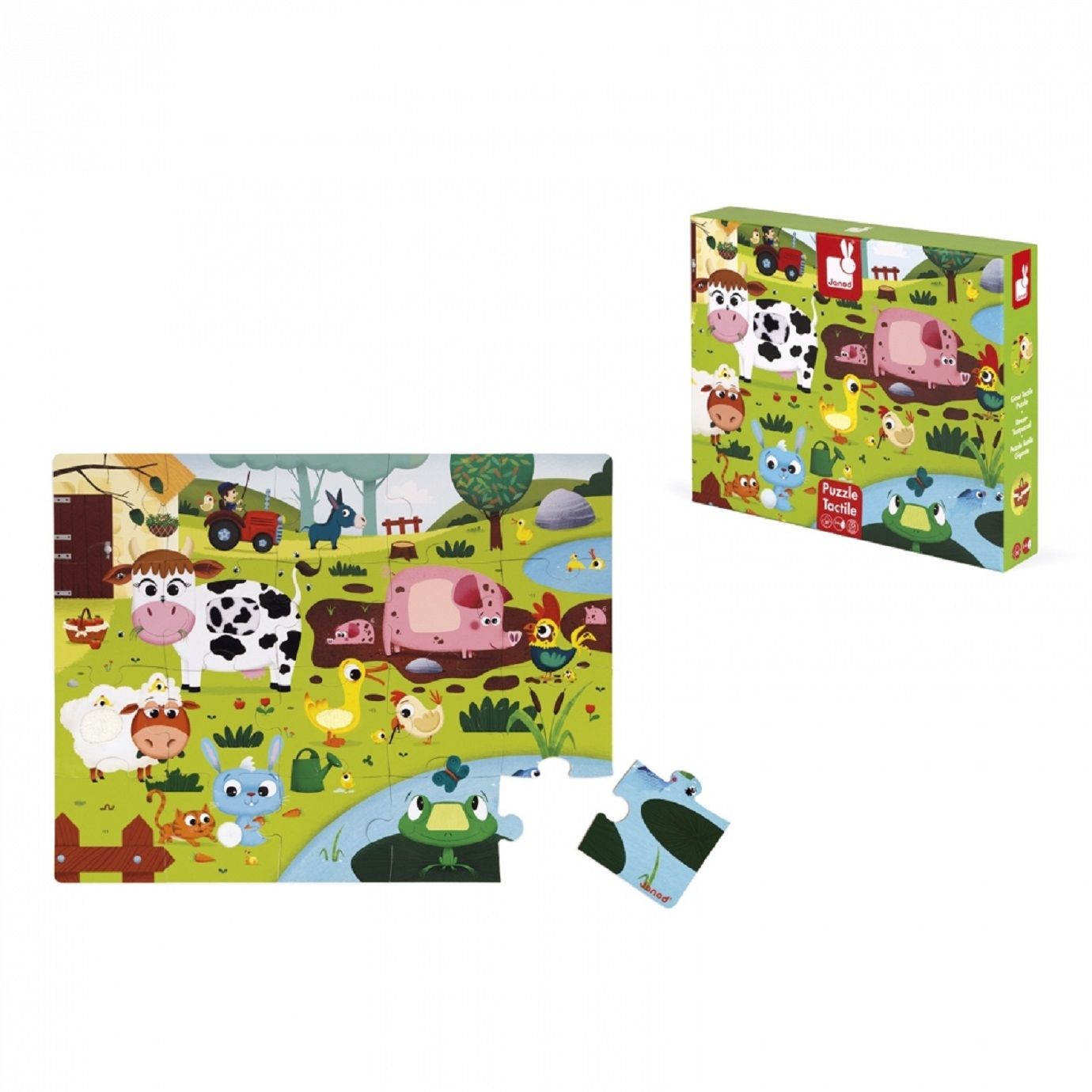 Janod Dodirne puzzle za djecu - Farma - Slika 4
