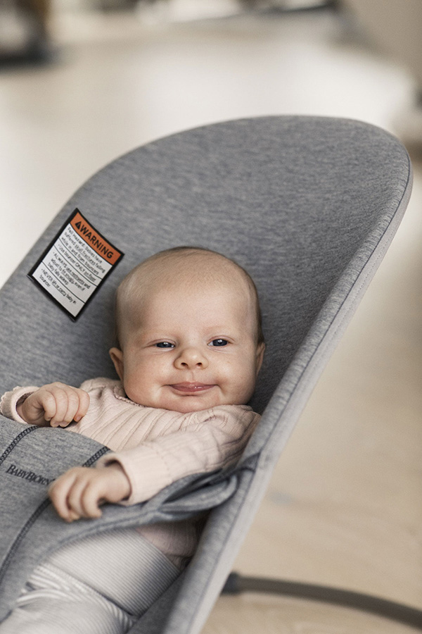 BABYBJÖRN ležaljka za bebe - Light grey, 3D Jersey - Slika 2
