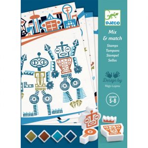 Djeco Set sa štambiljima - Roboti (1)