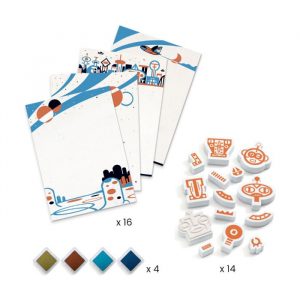 Djeco Set sa štambiljima - Roboti (1)