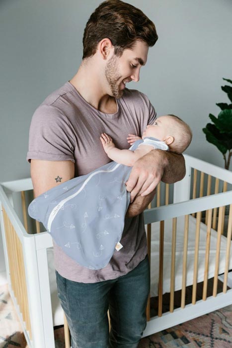 Ergobaby Klasična vreća za spavanje, 0-6 mjeseci, Mid Weight (TOG 1.0), Paper Planes - Slika 2