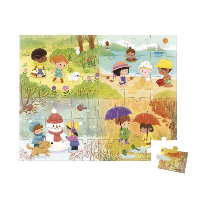 Janod Puzzle Godišnja doba - Slika 3