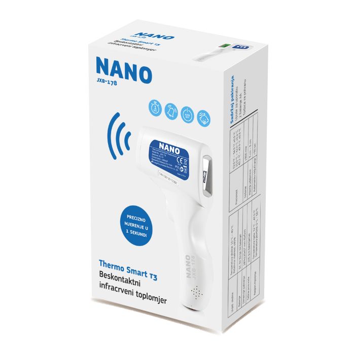 Nano Thermo Smart T3 beskontaktni infracrveni toplomjer - Slika 2