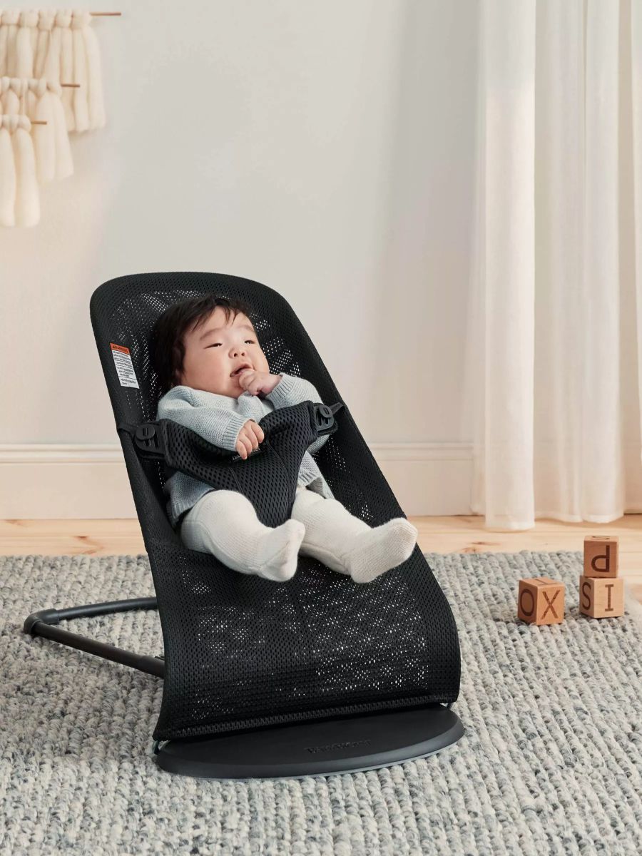 BABYBJÖRN ležaljka za bebe Bouncer Bliss - Mesh Black - Slika 2