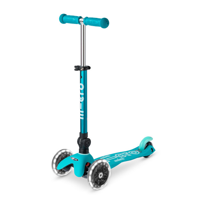 Dječji romobil Mini deluxe sklopiv led - Slika 4
