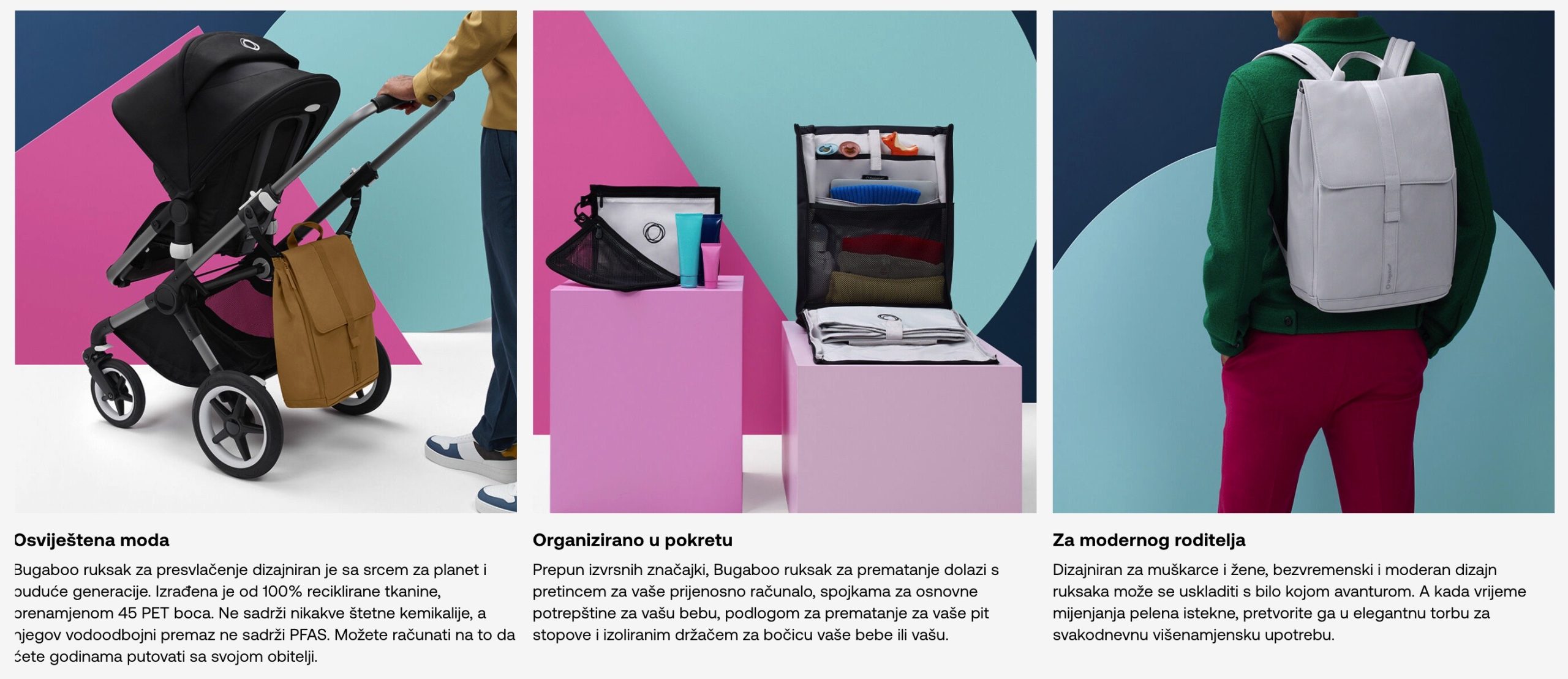 BUGABOO RUKSAK ZA PRESVLAČENJE