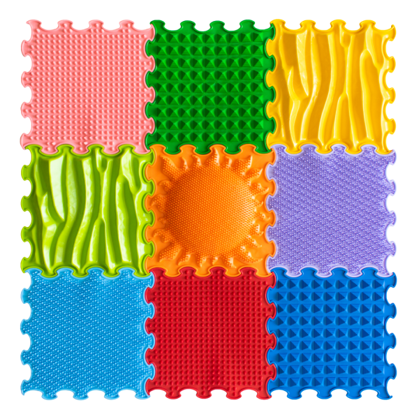 Ortoto senzoričke podloge STIMULATIVE RAINBOW set 9 kom