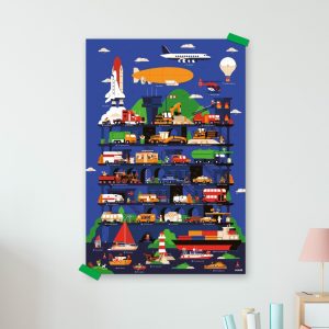 POPPIK poster s naljepnicama Discovery VOZILA 1