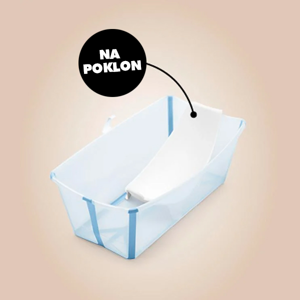 Stokke promocija! Uz kupnju Flexi Bath XL sklopive kadice = umetak za novorođenče dobivate gratis!