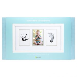 Pearhead® Zidni okvir - Dvostruki otisak bebine noge ili dlana s tintom i slika 2