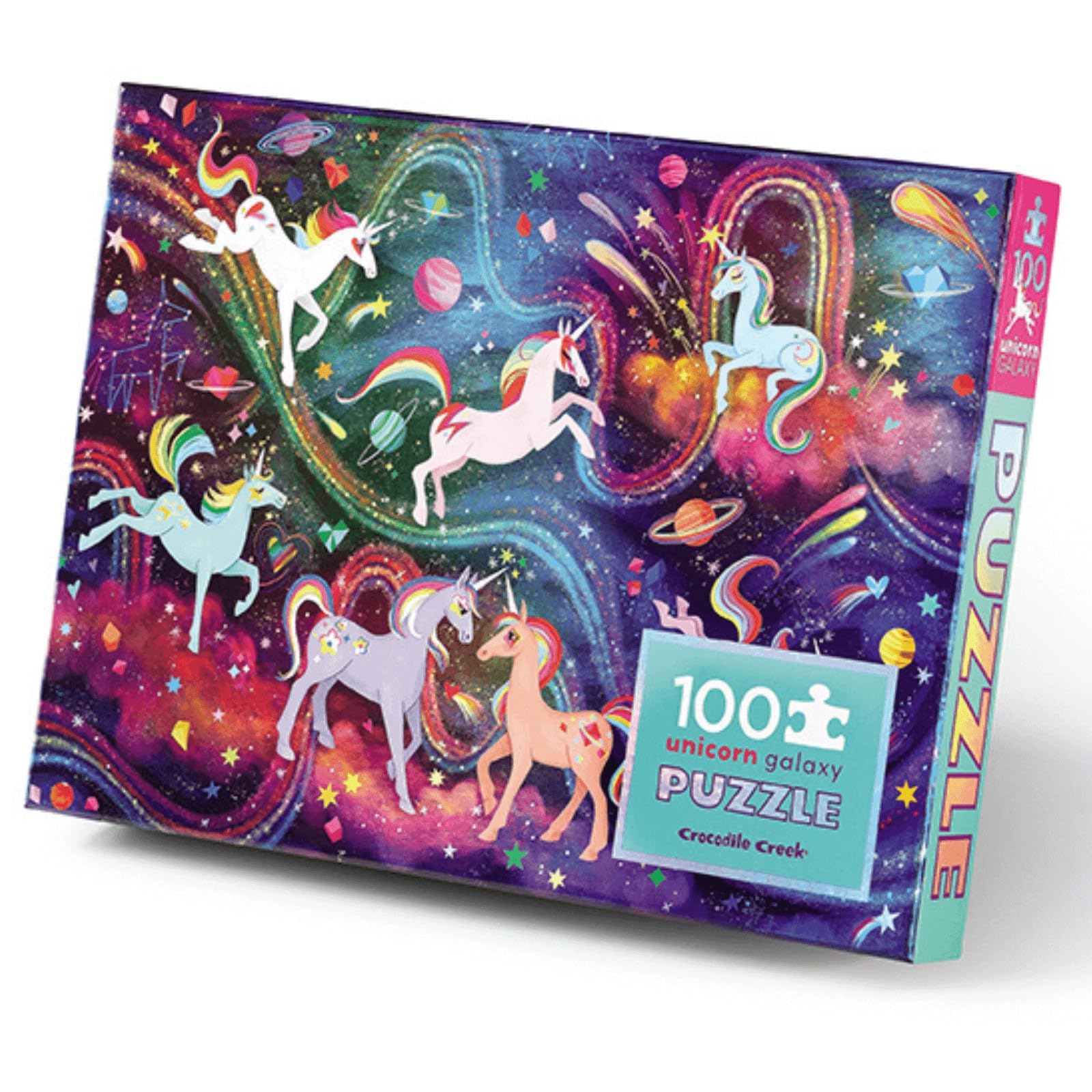 Crocodile Creek - Holografska slagalica od 100 dijelova - Unicorn Galaxy