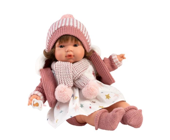 Lutka Lola s rozom kapicom (38 cm)1
